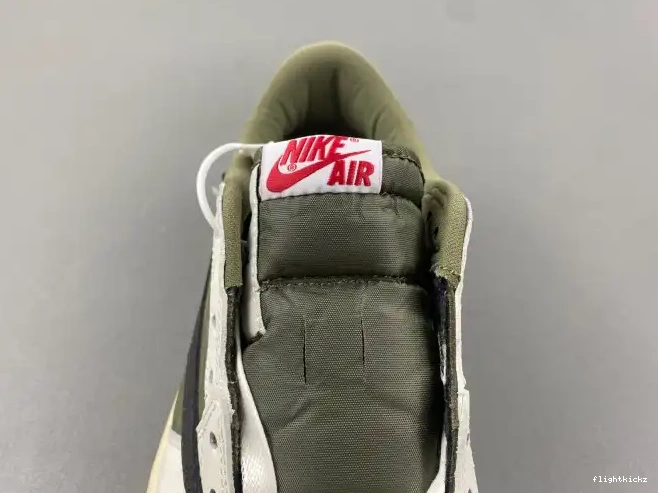 X AIR JORDAN MEDIUM DM7866-200 LOW 1 OLIVE SCOTT OG TRAVIS 0602